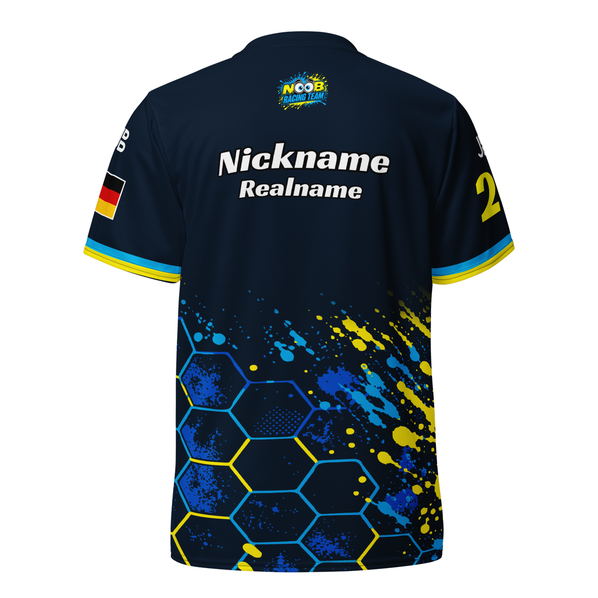 NOOB RACING TEAM - Jersey 2026 – Rückansicht