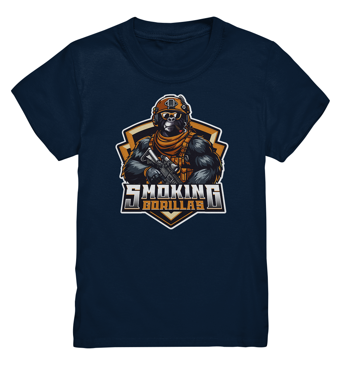 SMOKING GORILLAS - Kids Basic Shirt 2025