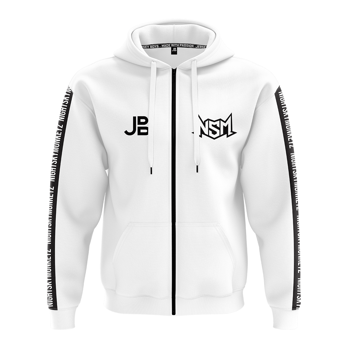NIGHTSKYMONKEYZ - Crew Zipper 2021 - White