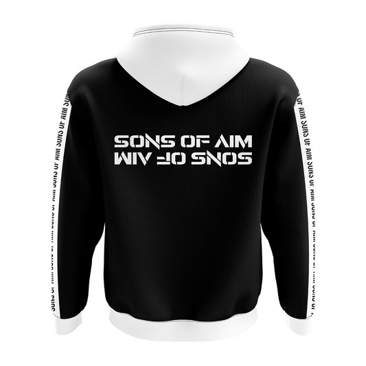 SONS OF AIM - Crew Zipper 2021 - White Black