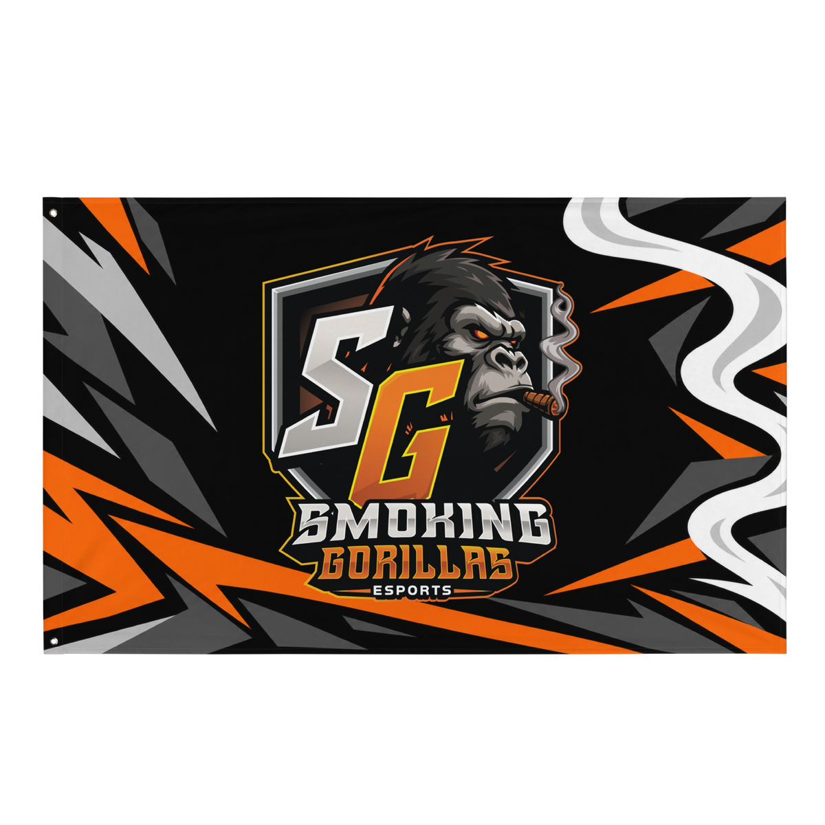 SMOKING GORILLAS - Flagge – Produktansicht
