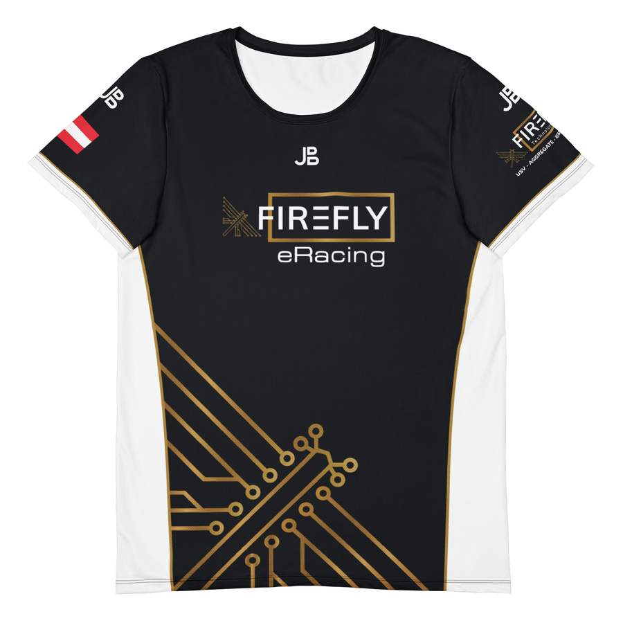 FIREFLY ERACING - Roundneck Jersey 2026 – Vorderseite, räumliche Ansicht