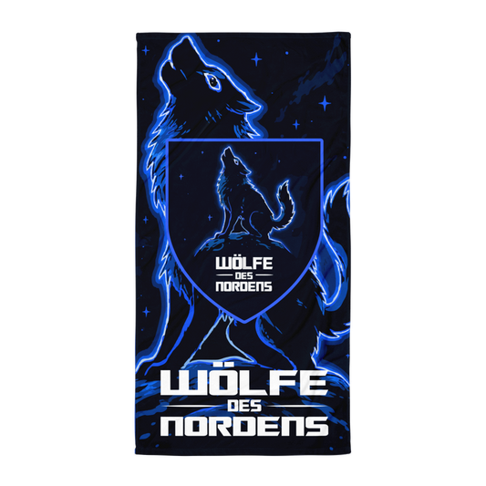WÖLFE DES NORDENS Beach Handtuch – 02 – Wappen – Gesamtansicht