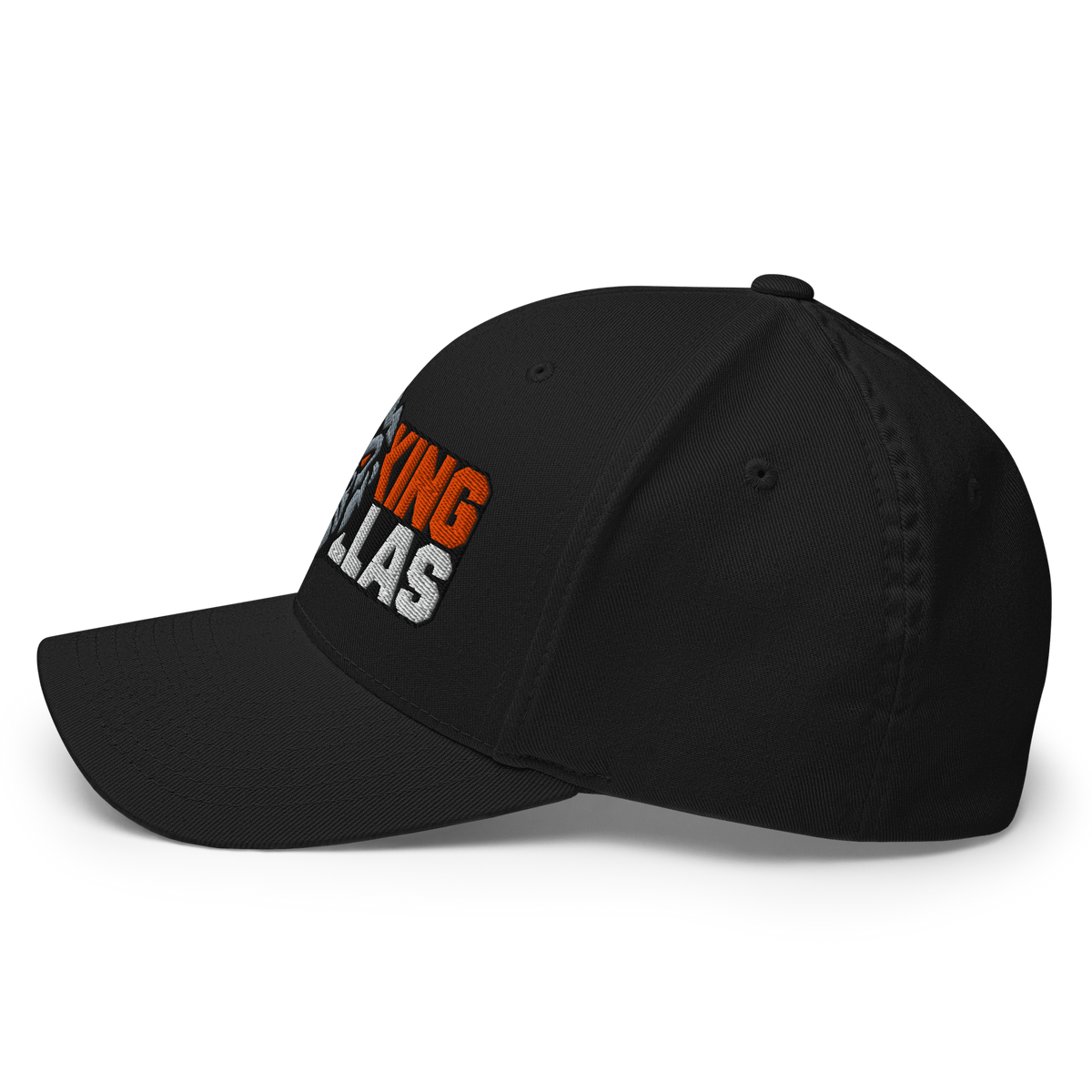 SMOKING GORILLAS - Flexfit Cap in Schwarz – Rückansicht