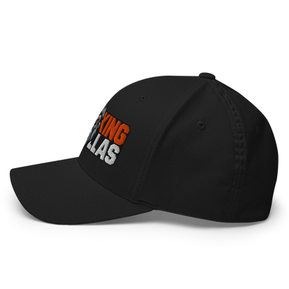 SMOKING GORILLAS - Flexfit Cap in Schwarz – Rückansicht