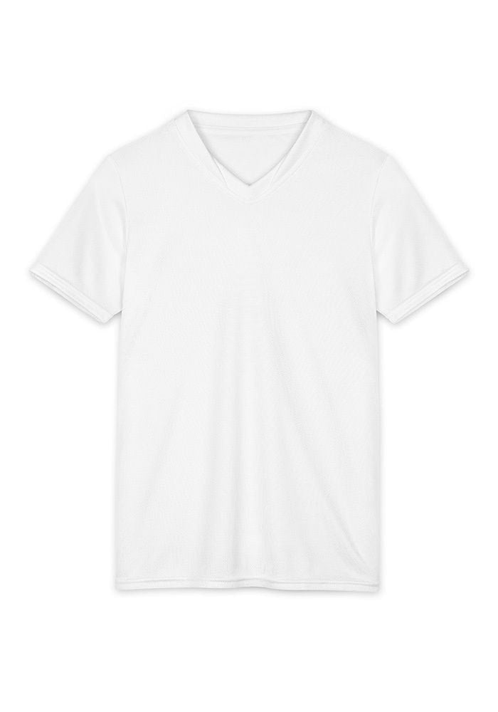 Youth V-Neck Jersey – Model image