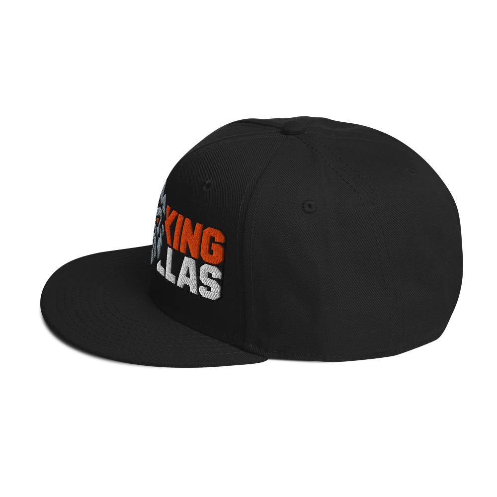 SMOKING GORILLAS - Snapback Cap in Schwarz – Seitenansicht links
