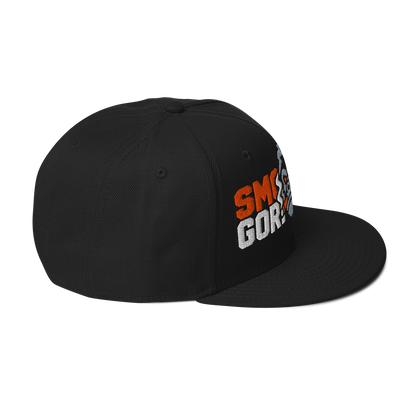 SMOKING GORILLAS - Snapback Cap in Schwarz – Seitenansicht rechts