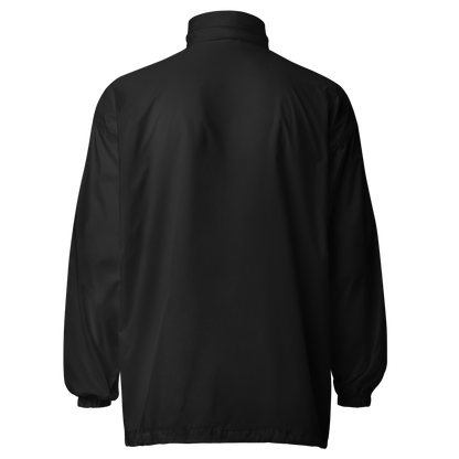 SMOKING GORILLAS - Sticklogo Windbreaker in Schwarz – Rückansicht
