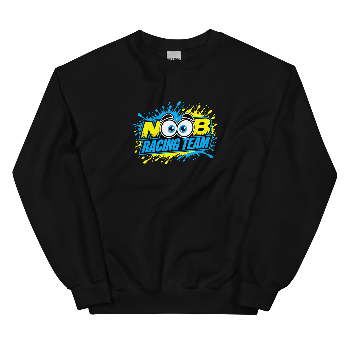NOOB RACING TEAM Basic Sweatshirt 2026 – Schwarz, Vorderansicht