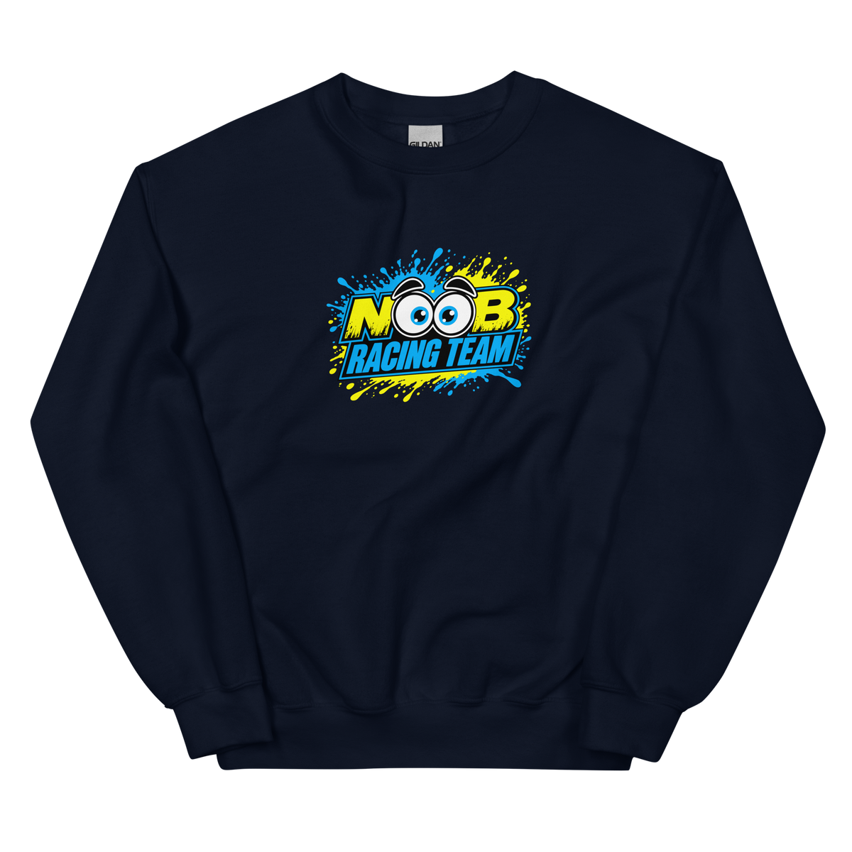 NOOB RACING TEAM Basic Sweatshirt 2026 – Dunkelblau, Vorderansicht