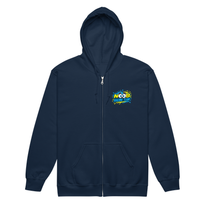 NOOB RACING TEAM Basic Zipper 2026 – Dunkelblau, Vorderansicht