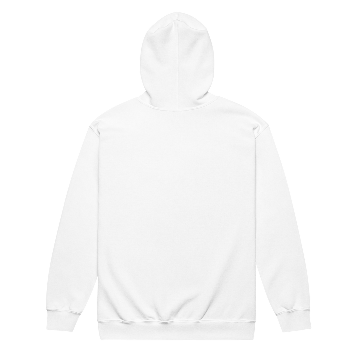 NOOB RACING TEAM Basic Zipper 2026 – Weiß, Rückansicht