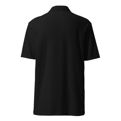SMOKING GORILLAS - Sticklogo Poloshirt in Schwarz – Rückansicht