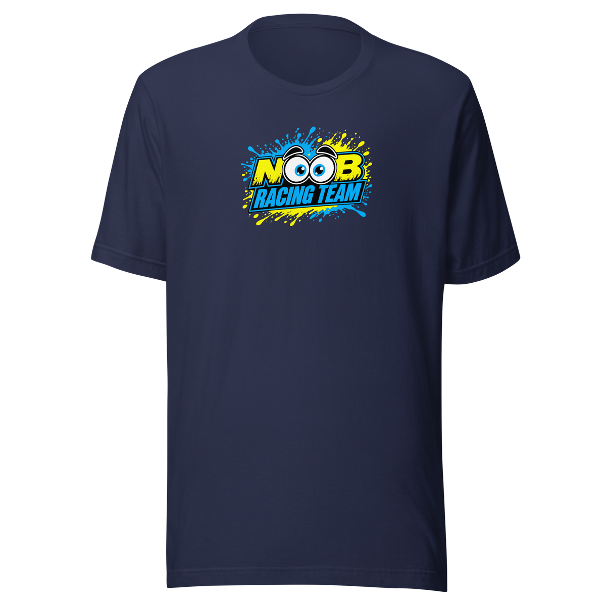 NOOB RACING TEAM Basic Shirt 2026 – Dunkelblau, Vorderansicht