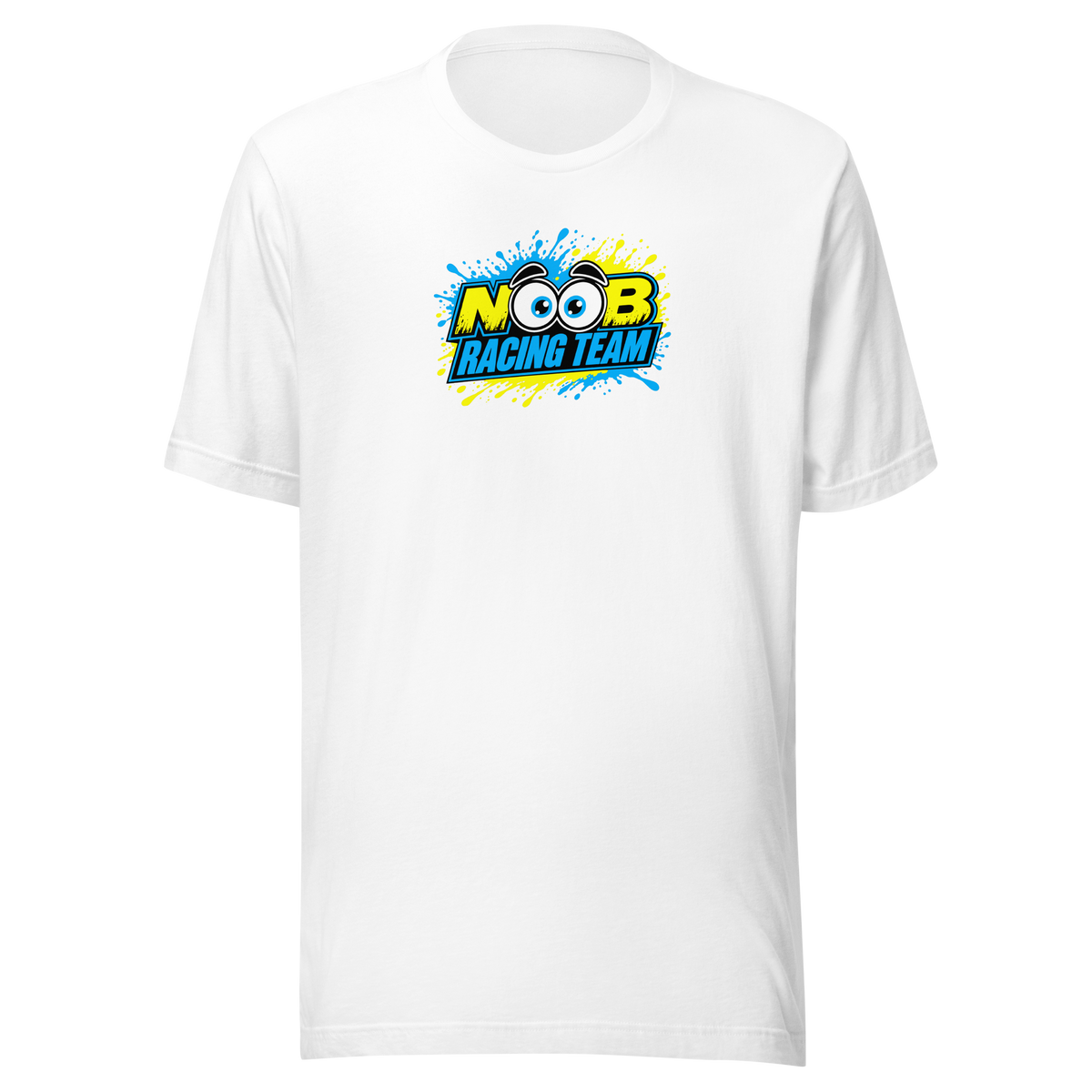 NOOB RACING TEAM Basic Shirt 2026 – Weiß, Vorderansicht