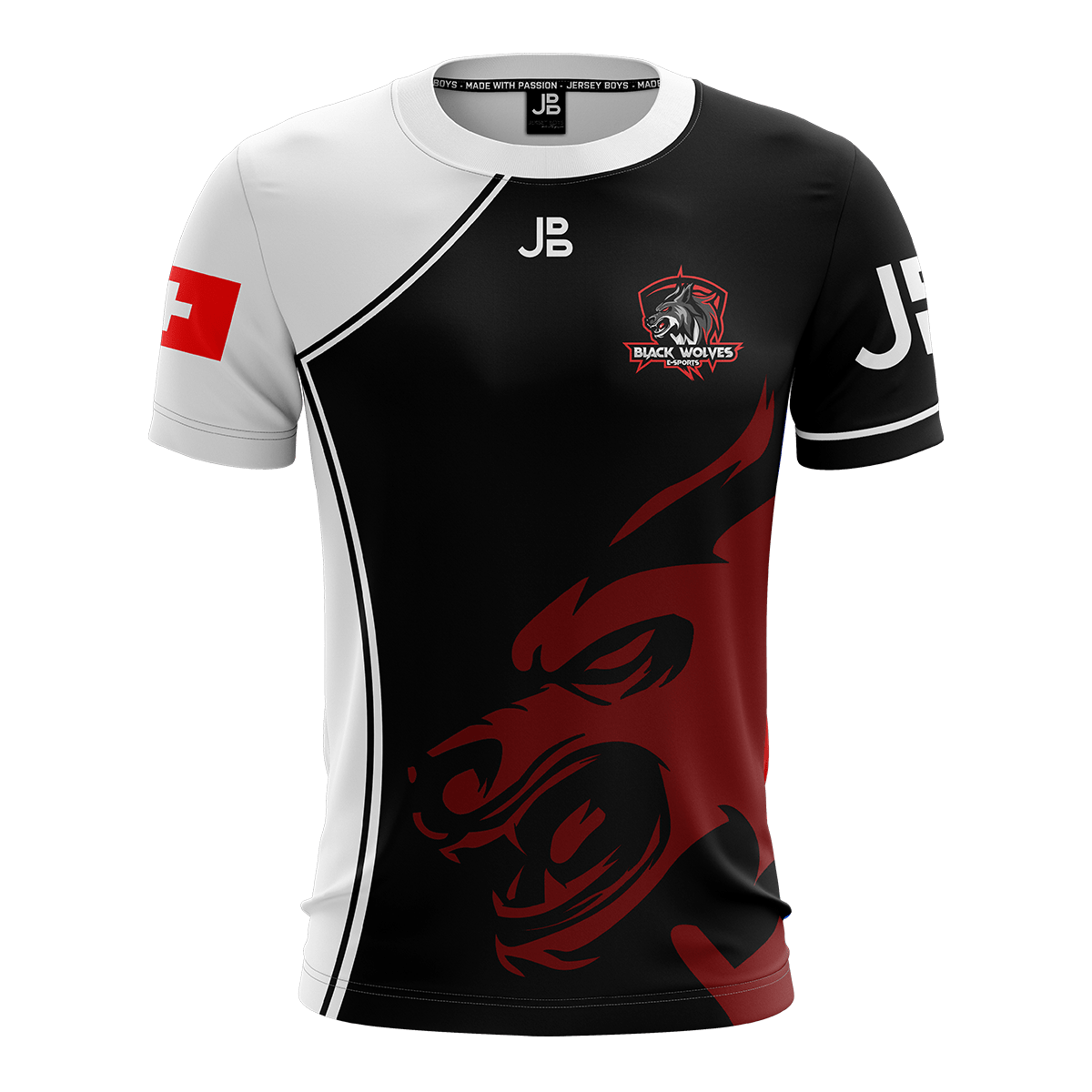 BLACK WOLVES E-SPORTS RED - Jersey 2020