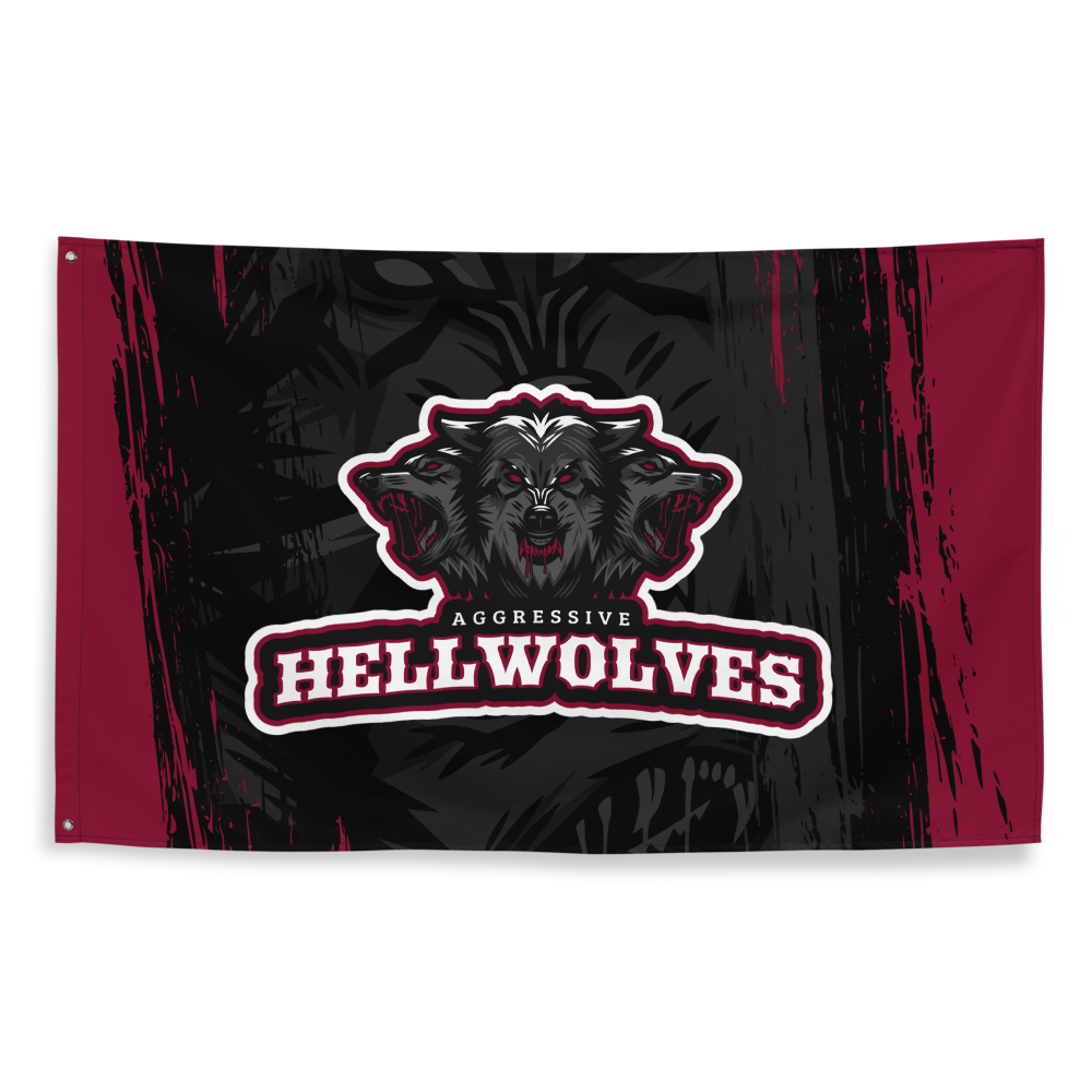 AGGRESSIVE HELLWOLVES - Flagge