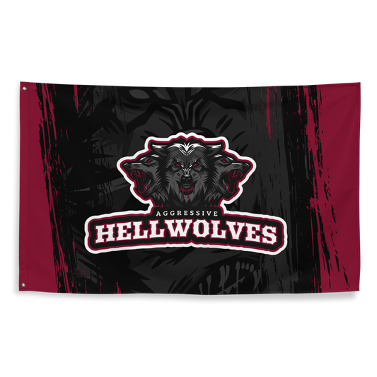 AGGRESSIVE HELLWOLVES - Flagge