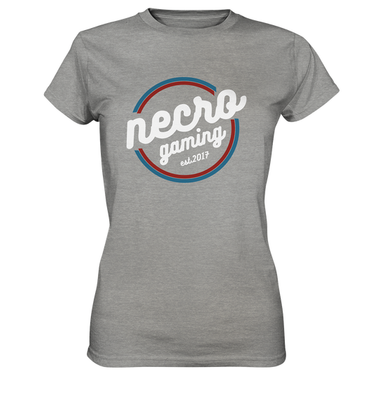 NECRO GAMING - RETRO WHITE - Ladies Basic Shirt